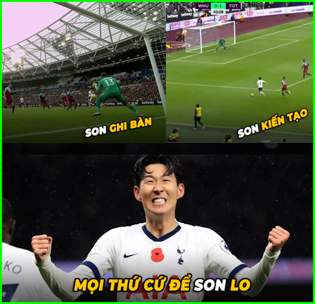 Mọi thứ ở Tottenham cứ để cho Son lo hết nhé.