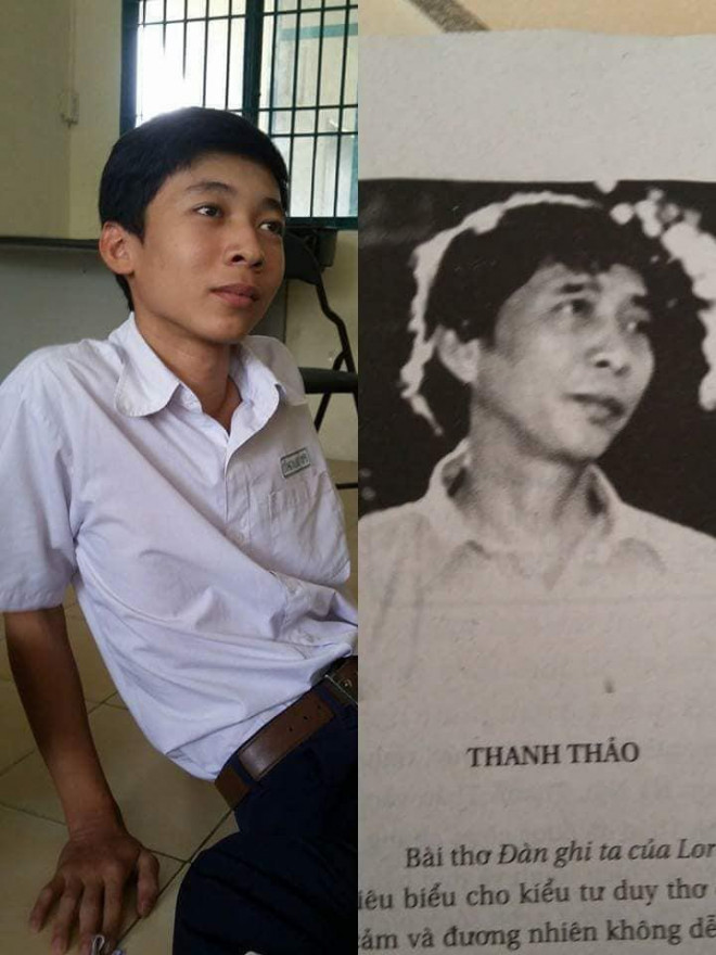 Nam sinh giống hệt nhà thơ Thanh Thảo