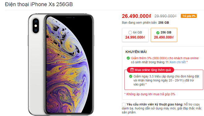 Những smartphone giảm giá dịp Black Friday, iPhone Xs Max giảm 4 triệu - 3