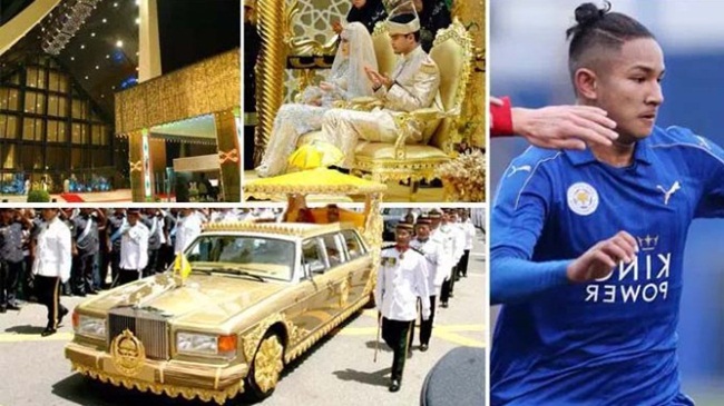 Gia tài của Quốc vương Brunei hiện khoảng 20 tỷ USD, sở hữu hơn 600 Rolls-Royces và ở trong cung điện tốn 1,4 tỳ USD để xây dựng.