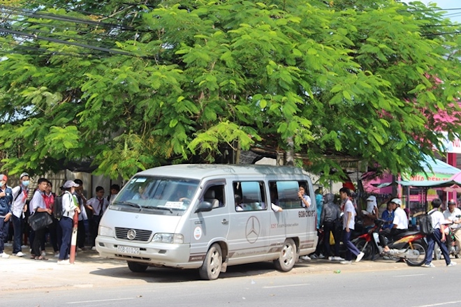 TP.Biên Hòa là nơi tập trung nhiều học sinh của tỉnh Đồng Nai với nhu cầu đi xe đưa rước lớn. (Ảnh minh họa: Lê An/dongnai.gov.vn)