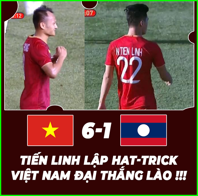 Tiến Linh lập hattrick, U22 Việt Nam "hủy diệt" U22 Lào với sét tennis.