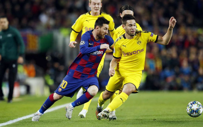 Messi thăng hoa cùng Barca thắng Dortmund để sớm đi tiếp