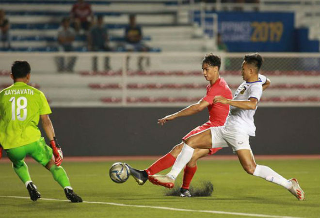 U22 Singapore vừa bị U22 Lào cầm hòa 0-0 ở trận đấu cách đây 2 ngày