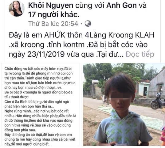 Thông tin sai sự thật của tài khoản facebook Khôi Nguyễn gây hoang mang dư luận