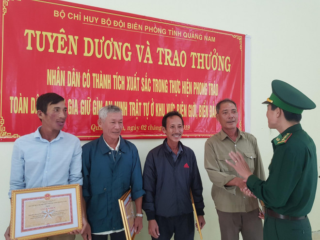 BĐBP tỉnh Quảng Nam tuyên dương các ngư dân