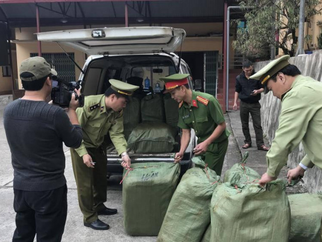 Lạng Sơn thu giữ 600kg nầm lợn đã bốc mùi hôi, thối đang tuồn vào Việt Nam