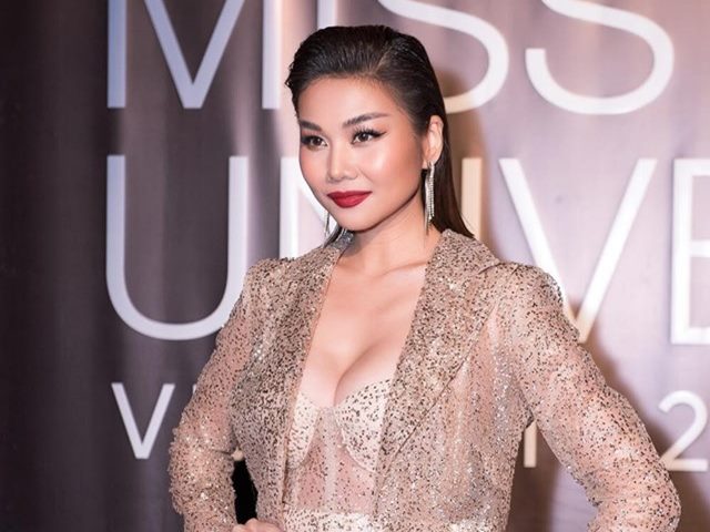 Thanh Hằng diện váy sương mai trong bán kết Hoa hậu Hoàn vũ Việt Nam 2019