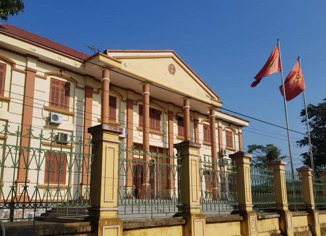 TAND huyện Cao Phong, tỉnh Hòa Bình - nơi Nguyễn Quang Huy công tác.