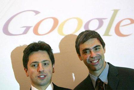 Đôi bạn thân đồng sáng lập Google là Sergey Brin và Larry Page.