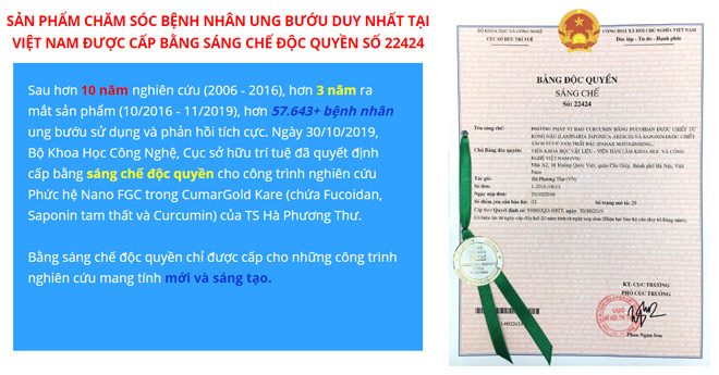 Phát minh mới nhất trong lĩnh vực hỗ trợ ung bướu đã được áp dụng ở VN