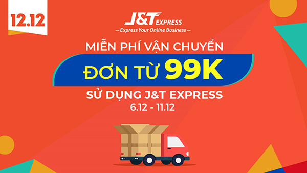J&T Express miễn phí vận chuyển cho đơn hàng từ 99k - 1