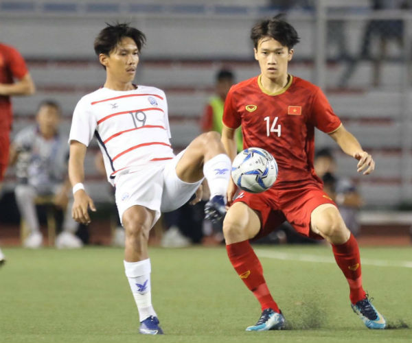 Trực tiếp bóng đá U22 Việt Nam - U22 Campuchia: Văn Toản cản phá penalty (Hết giờ) - 1