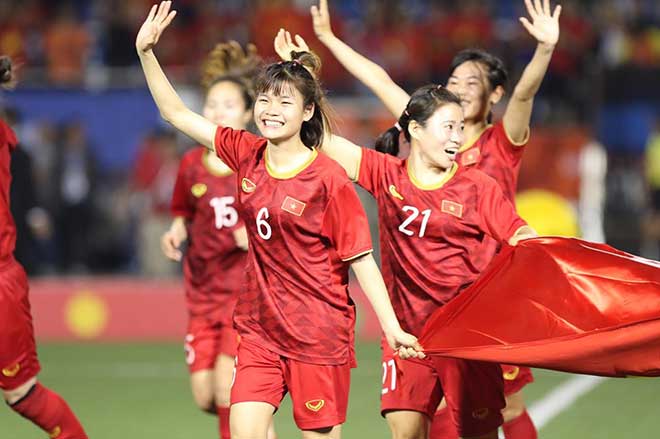 ĐT nữ Việt Nam thắng Thái Lan nghẹt thở: Nghẹn ngào đăng quang SEA Games 30 - 13