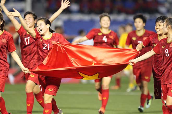 ĐT nữ Việt Nam thắng Thái Lan nghẹt thở: Nghẹn ngào đăng quang SEA Games 30 - 9