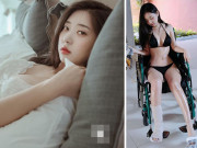 Media - Hot girl khiến dân mạng &quot;dậy sóng&quot; vì bó bột ngồi xe lăn vẫn nóng bỏng hết cỡ