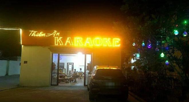 “Động lắc” Thiên Ân núp bòng quán karaoke .