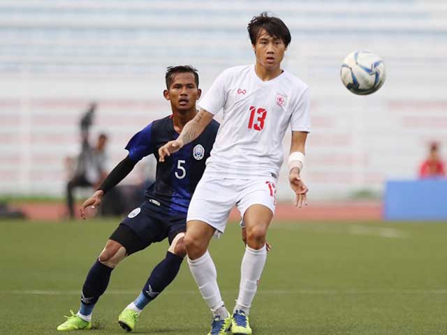U22 Myanmar (áo trắng)&nbsp;chứng tỏ được đẳng cấp trội hơn đối thủ