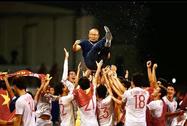 U22 Việt Nam ăn mừng sau chức vô địch lịch sử tại SEA Games 30 ở Philippines