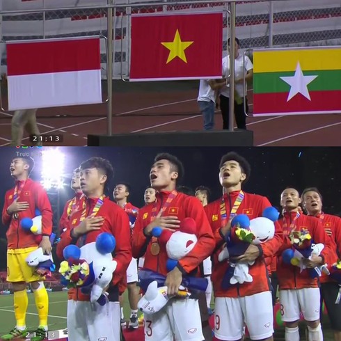 Và thành công đưa lá cờ Việt Nam lên vị trí cao nhất tại Sea Games 30.