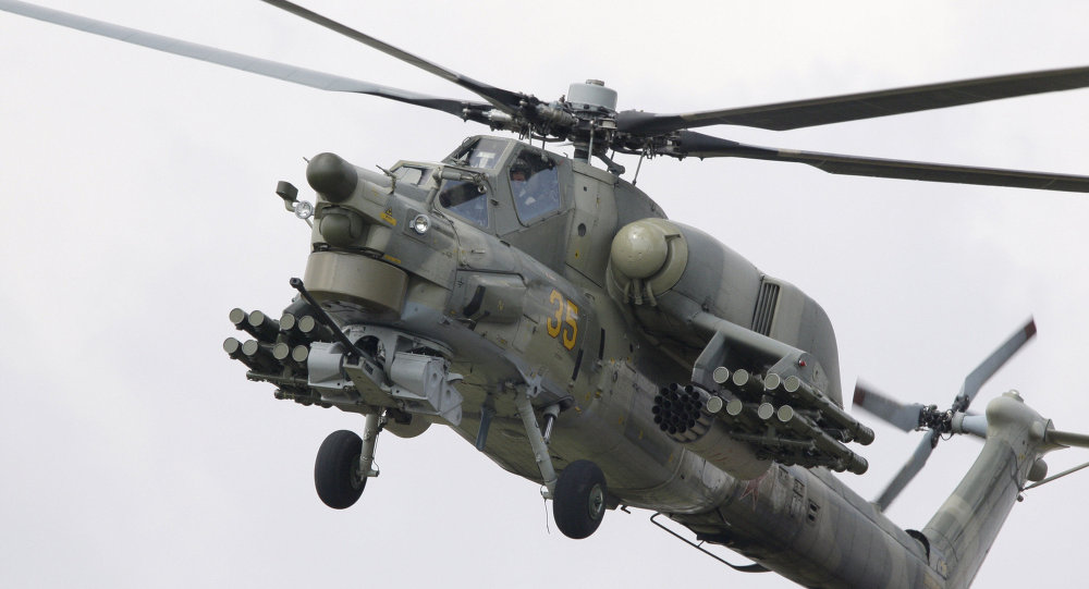 Trực thăng Mi-28 của Nga được gọi là "thợ săn đêm" vì khả năng hoạt động hiệu quả vào ban đêm.