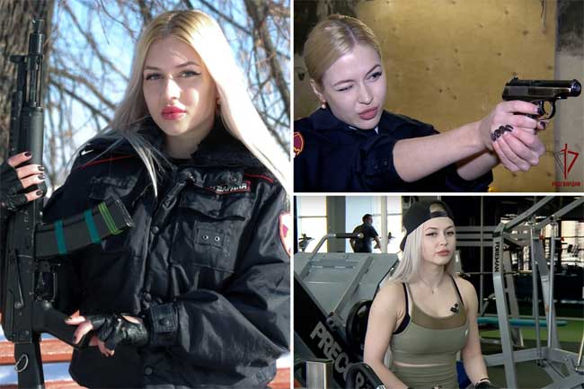 Chẳng hạn như nữ binh sĩ Anna Khramtsova – một trong những người bảo vệ thân cận của tổng thống Vladimir Putin từng đoạt danh hiệu "binh sĩ nữ đẹp nhất nước Nga".