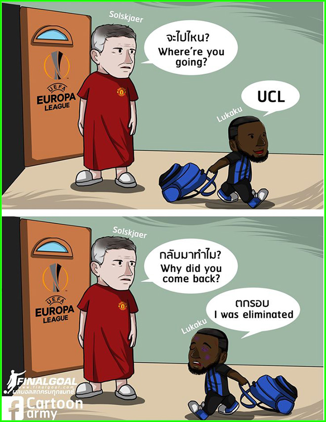 Lukaku chia tay MU để được đá C1 cuối cùng lại phải quay lại đá C2.