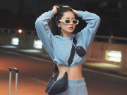 Thời trang - Chi Pu diện crop top nổi nhất sân bay