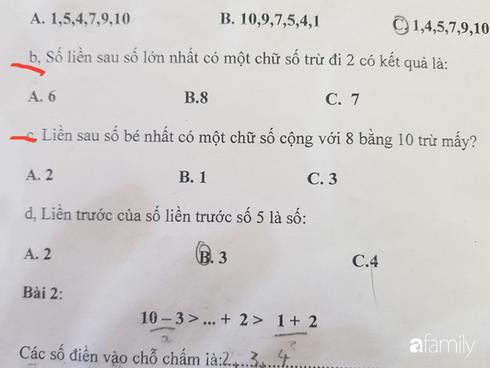 Đề kiểm tra Toán với nhiều câu hỏi lắt léo (ảnh: afamily)