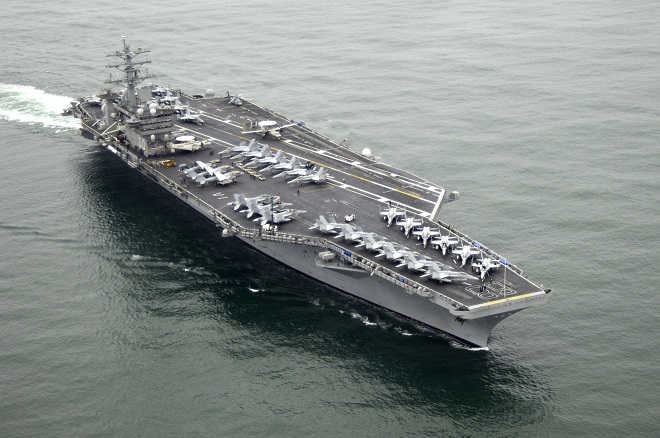 Tàu sân bay hạt nhân USS Nimitz của Mỹ.