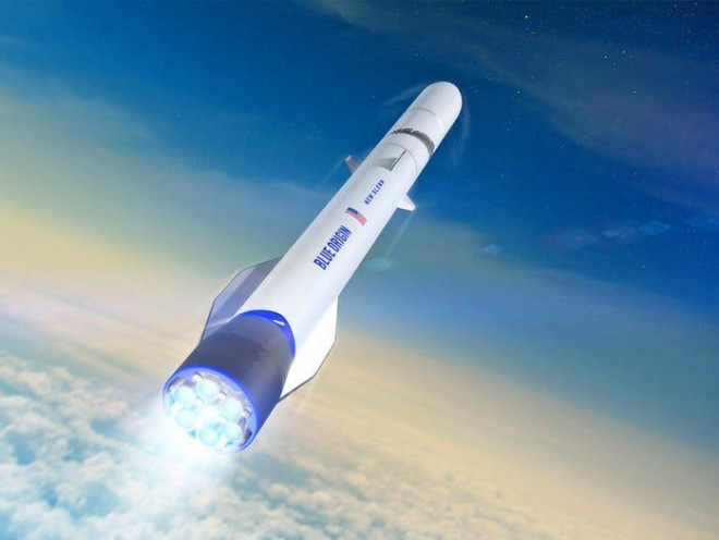 Cũng trong năm này, công ty vũ trụ
Blue Origin của ông giới thiệu tên lửa New Shepard được thiết kế để
đưa hành khách du hành không gian.