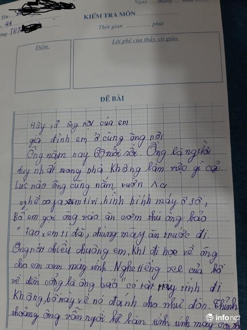 “Cười ra nước mắt” với bài văn tả “ông nội hay đánh lô” của học sinh tiểu học - 1