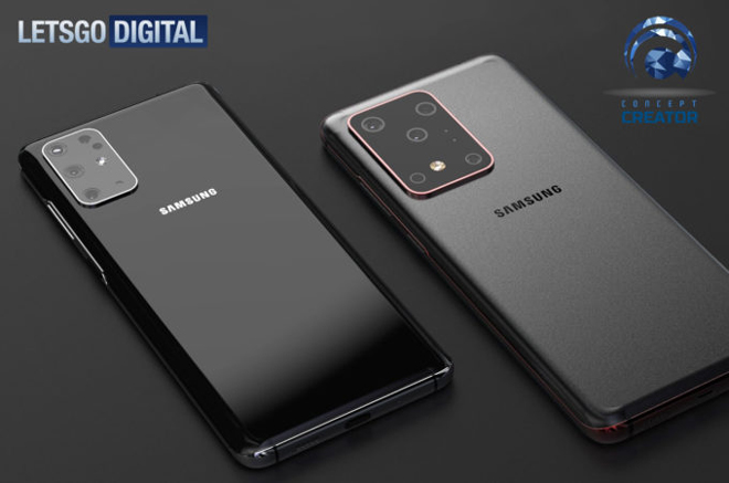 Ảnh concept Galaxy S11 và Galaxy S11+.