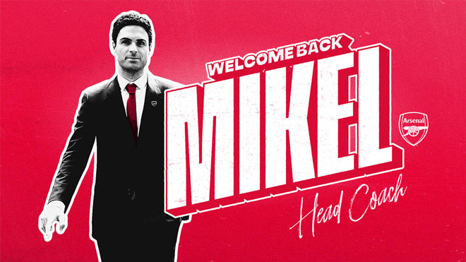 Arsenal chào đón HLV Mikel Arteta