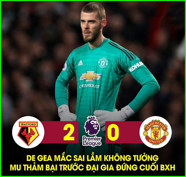 De Gea mắc sai lầm nghiêm trọng dẫn đến bàn thua của MU.