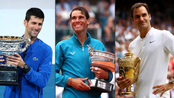 Djokovic, Nadal và Federer vẫn đang thống trị tennis thế giới
