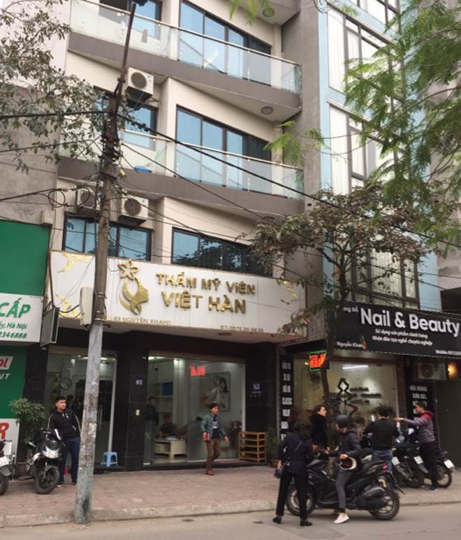 Thẩm mỹ viện Việt Hàn, nơi xảy ra ra sự việc