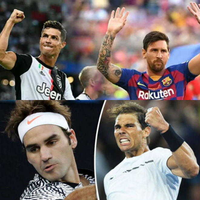 Federer được ví tài năng thiên bẩm như Messi, còn Nadal hao hao tính cách Ronaldo trong làng tennis thế giới