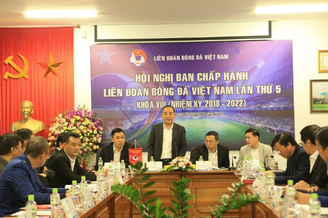 Hội nghị Ban chấp hành VFF lần thứ 5 khoá 8 diễn ra chiều 28/12 tại Hà Nội&nbsp;
