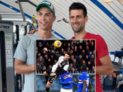 Thể thao - Clip siêu sao triệu view: Ronaldo dạy Djokovic tuyệt kỹ bật nhảy 2m56