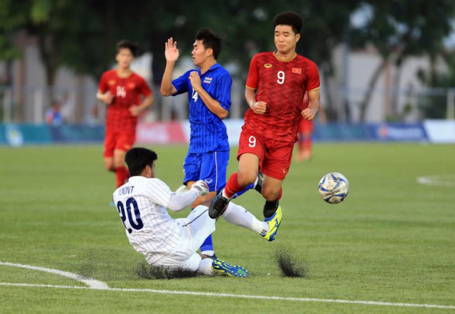 Hà Đức Chinh giàu kinh nghiệm khi đã từng chinh chiến ở giải U-23 châu Á 2018 và lên ngôi á quân cùng đồng đội. Ảnh: ANH PHƯƠNG.