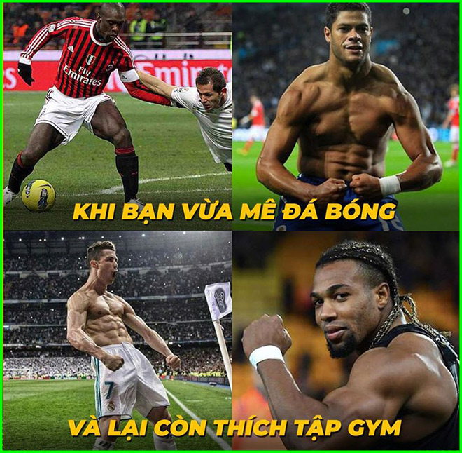 Khi bạn thích tập gym nhưng bố mẹ bắt đi đá bóng.