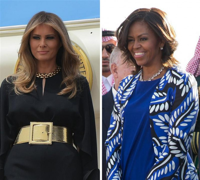 &nbsp;Cựu đệ nhất phu nhân Michelle Obama vượt mặt Đệ nhất phu nhân Melania, chiếm vị trí cao nhất trong hạng mục "người phụ nữ được ngưỡng mộ nhất năm 2019" với 10% phiếu bầu. Ảnh: AP