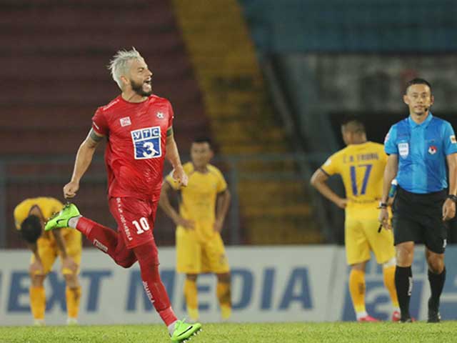 Video highlight trận Hải Phòng - SLNA: Sai lầm Văn Đức, hat-trick ngoại binh