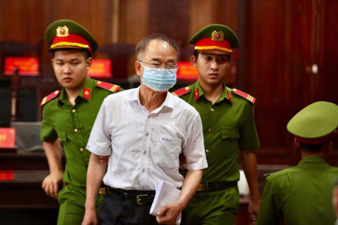 Ông Nguyễn Thành Tài tại phiên tòa sơ thẩm