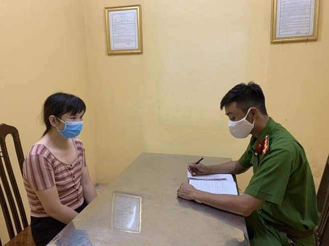 Cơ quan công an làm việc với "tú bà" Nguyễn Thị Loan.
