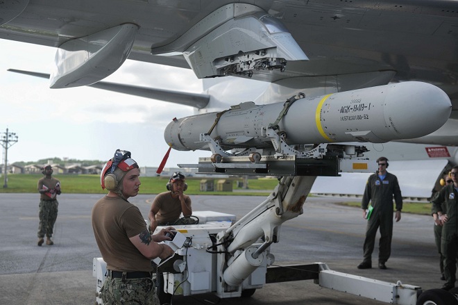 Tên lửa AGM-84D Harpoon được trang bị cho trinh sát cơ P-8A Poseidon.