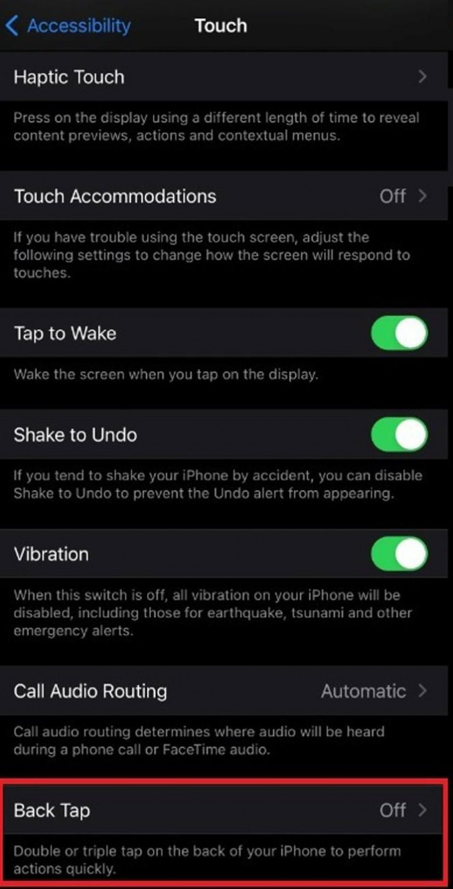 Hướng dẫn bật tính năng Back Tap trên iOS 14 - 5