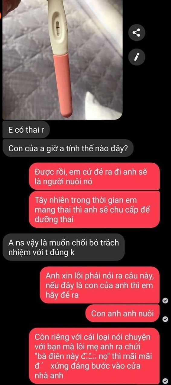 Nội dung đoạn tin nhắn giữa T và bạn gái