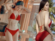 Phim - Diện bikini đỏ rực, Quỳnh Nga và hoa hậu sexy nhất nhì showbiz Việt: Ai nóng bỏng hơn?